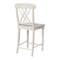 International Concepts Lattice Counter Height Stool, 24" Seat Height, Unfinished S-3902 - alternate 2